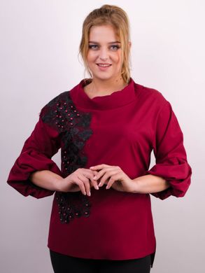 Stylish Plus size blouse. Bordeaux.485138940 485138958 photo