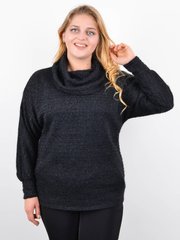 סוודר סרוג של נשים בגדלים. שחור .485142526 485142526 צילום