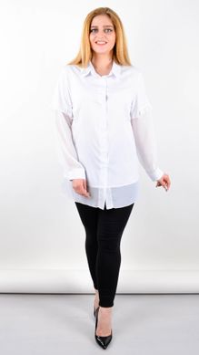 Spring blouse plus size. White.485140466 485140466 photo