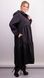 Annette. Fashionable cloak for lush women. Black. 485139020 photo 5