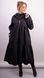 Annette. Fashionable cloak for lush women. Black. 485139020 photo 1
