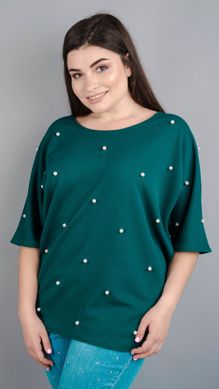 Shane. Elegant blouse for women Plus Size. Emerald. 485131361 photo