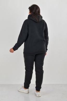 Canary Heart Three-thread. Suit with rhinestones, insulated, on fleece. Black. 495278420965052 photo