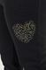 Canary Heart Three-thread. Suit with rhinestones, insulated, on fleece. Black. 495278420965052 photo 6