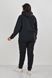 Canary Heart Three-thread. Suit with rhinestones, insulated, on fleece. Black. 495278420965052 photo 4
