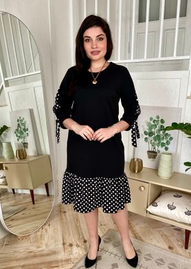 Fine combined dress for women. Black.404964235mari50, M