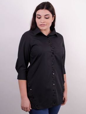 Original female shirt of Plus sizes. Black.485138758 485138758 photo
