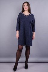 Bertha. Large size dress for women. Blue graphite. 485131255 photo