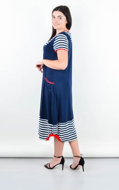 A practical dress of Plus size. Blue.485140640 485140640 photo