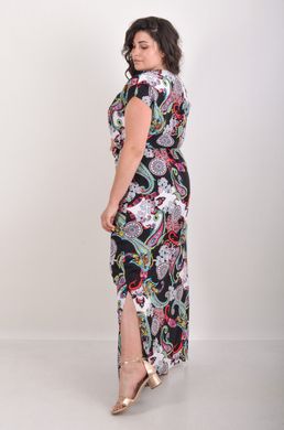 Long Plus size dress. Abstraction.4021599695052, M
