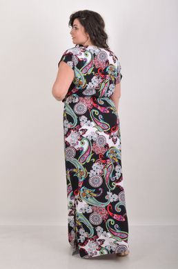 Long Plus size dress. Abstraction.4021599695052, M