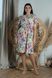 Альбіна Маріс. Літня гарна сукня великих розмірів. Бузкові квіти., 56