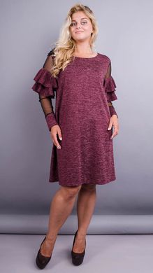 An elegant women's dress plus size. Bordeaux.485133745 485133745 photo