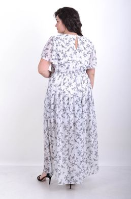 Журавлина. Повсякденне літнє шифонове плаття. Квітка біла 4952782945052 фото