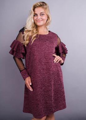 An elegant women's dress plus size. Bordeaux.485133745 485133745 photo