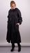 Annette pearls. Fashionable cloak for lush women. Black. 485139040 photo 4