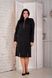 Кейт Маріс. Тепле стильне плаття великих розмірів. Чорний, 62