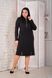 Warm stylish dress of Plus sizes. Black.449942607mari52, XXL