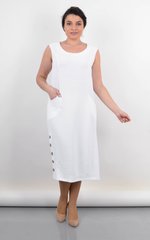 Plus size female dress. White.485141983 485141983 photo