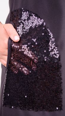 שמלה אלגנטית בגדלי פלוס. שחור+שחור .485139724 485139724 צילום