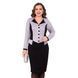 Abito da donna in stile business plus size. Grigio-nero.485131244, non selezionato
