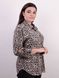 Stylish female shirt of Plus sizes. Leopard Gray.485138640 485138640 photo 3