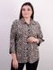 Stylish female shirt of Plus sizes. Leopard Gray.485138640 485138640 photo 2