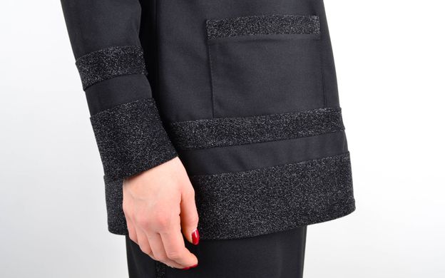 חליפה מסוגננת לנשים עם לורקס פלוס סייז. שחור .485141561 485141561 צילום