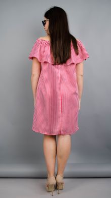 A fashionable dress with a stroke is Plus size. Red strip.485131369 485131369 photo