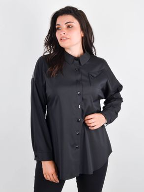 חולצת נשים בגדלי פלוס. שחור .485141109 485141109 צילום