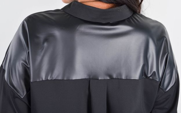 Николь. Женская рубашка для больших размеров. Черный. 485141109 фото