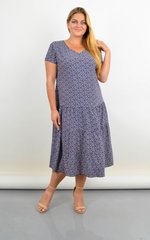 TWIST שמלה עם חצאית רחבה הדפס מנומר אפור 485142104 צילום