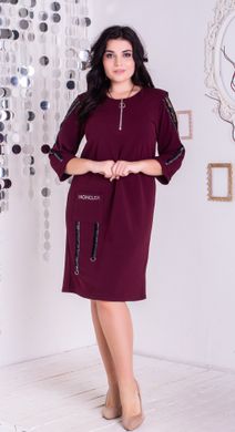 Plus size dress. Bordeaux.405110778mai, not selected