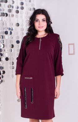 Plus size dress. Bordeaux.405110778mai, not selected