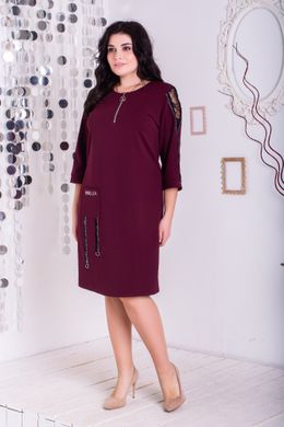 Plus size dress. Bordeaux.405110778mai, not selected