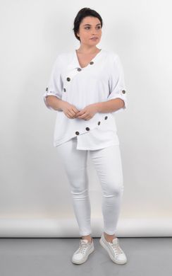 Summer blouse plus size. White.485141620 485141620 photo