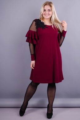 An elegant women's dress plus size. Bordeaux.485131272 485131272 photo