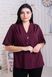 Una camicetta da donna delicata pi&ugrave; dimensioni. Burgundy.405109321Mari50 405109321mari50 foto 3