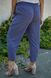 Shortened summer trousers of Plus sizes. Blue rhombus.485140930 485140930 photo 5