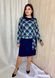 Everyday comfortable women's dress. Blue-turquoise.451712734mari50, M