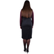 Abito da donna in stile business plus size. Bordeaux/Black.485138304, non selezionato