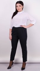 Linda. Fashionable trousers of large sizes. Black. 485139103 photo