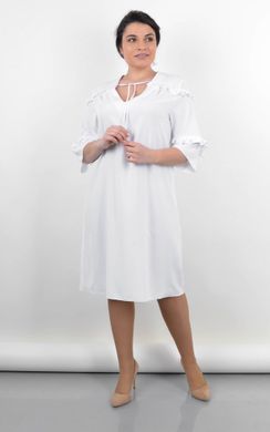 שמלה אלגנטית בגדלי פלוס. לבן .485141640 485141640 צילום