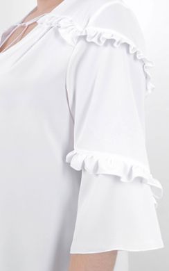Elegant dress of Plus sizes. White.485141640 485141640 photo