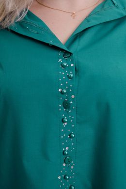 Original female shirt of Plus sizes. Turquoise.485139253 485139256 photo