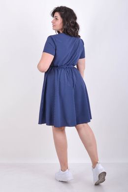 Роса. Повсякденне літнє плаття. Синій горох 495278305 фото