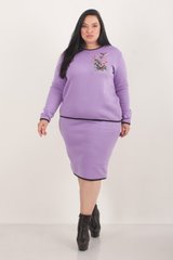 A daily suit with a skirt. Lavender.495278360 495278360 photo