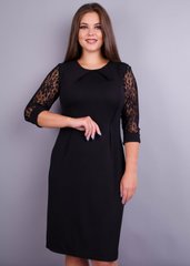 Ля Руж. Стильное женское платье больших размеров. Черный. 485131018 фото