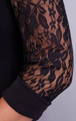 Ля Руж. Стильне жіноче плаття великих розмірів. Чорний. 485131018 фото