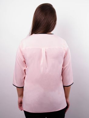 Вега. Оригінальна жіноча блуза плюс сайз. Пудра. 485139465 фото